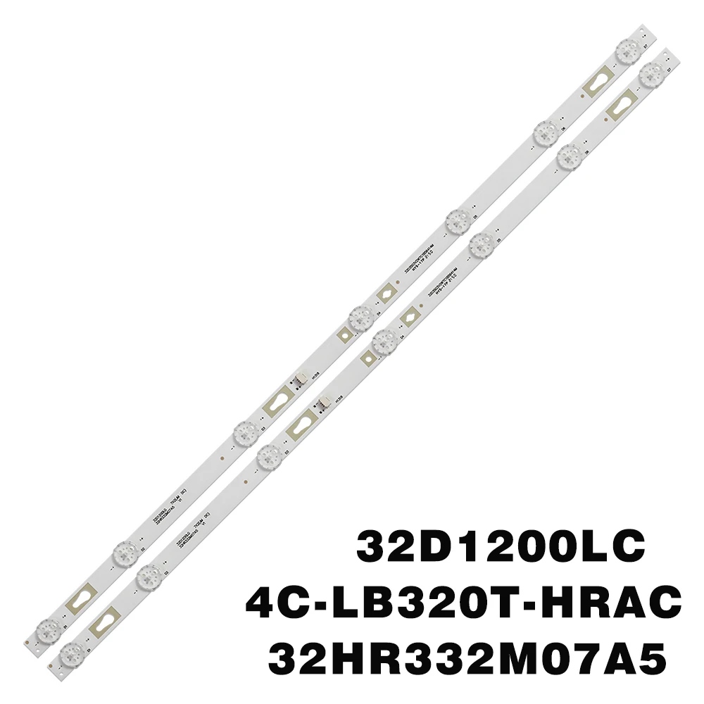 1set=2pcs LED Backlight Strip 7Lamp For 32HR332M07A5 V1 4C-LB320T-HRAC 32D1200LC SYLED3214