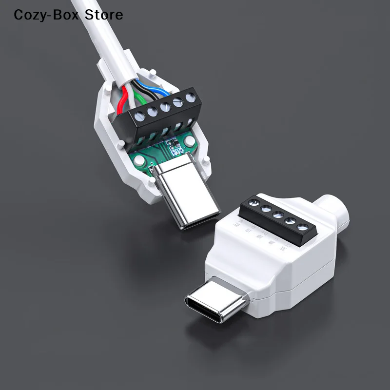 [ZY]Type C Solderless Small Plug USB C Data Cable Connector USB Soldering Free Connector For Mobile Phone Fast Charging Cable