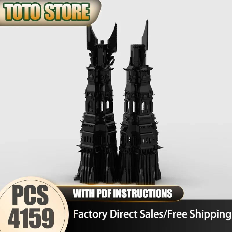 

Строительные блоки Moc UCS Tower, игровой набор, модель, технология, кирпичи, сделай сам, знаменитая сцена, сборочные кольца, серия фильмов, праздничный набор игрушек, подарки