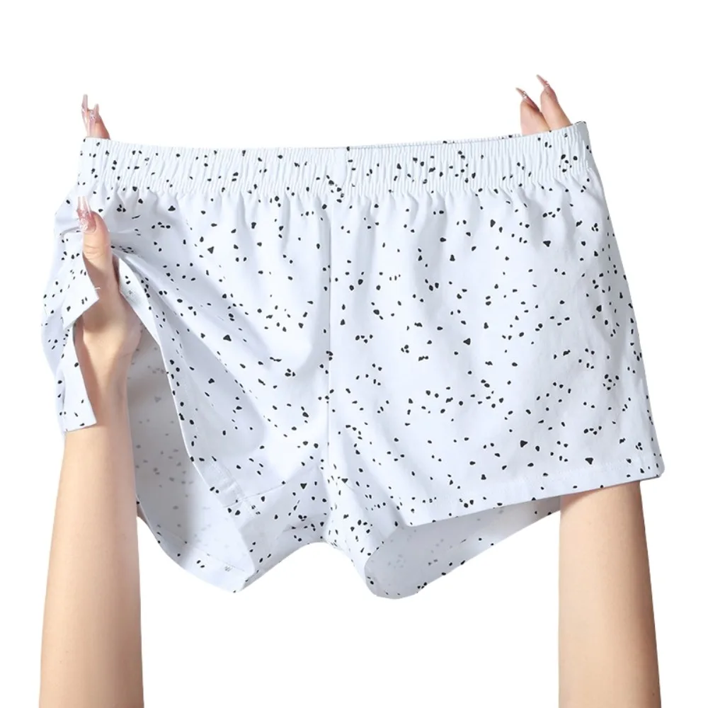 

Comfortable Solid Color Men's Cotton Underwear Baggy Spot Loose Boxers Men Breathable Underpants Boxer Briefs Men