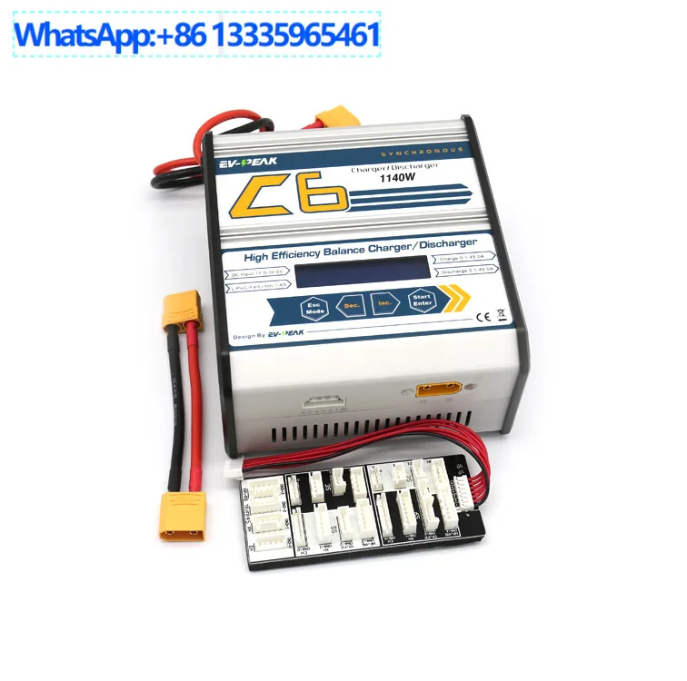 EV-PEAK C6 balance charger model aircraft drone charger 45A high power 1140W 6S can be sent on behalf of