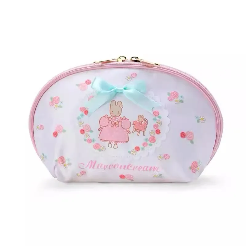 

New Cute Anime Marron Cream Rabbit Girls Children Make up Cosmetic Bags Case Coin Purse Small Wallets For Women