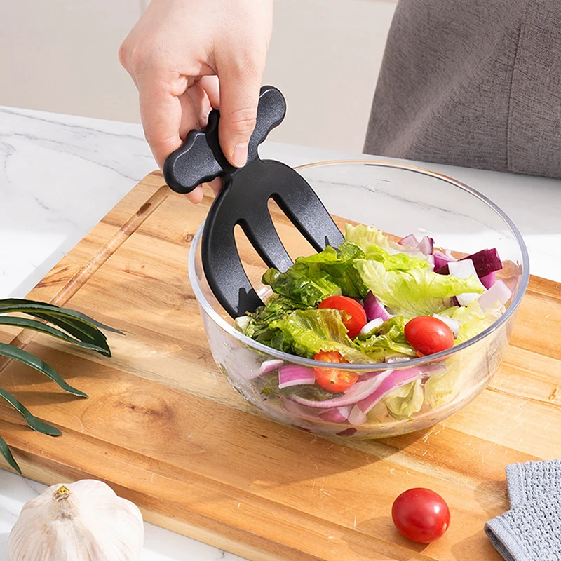 1 Portable Salad Blender Multifunctional Tossing Tool Creative Three Finger Fruit Claw Salad Tossing Kitchen Tools