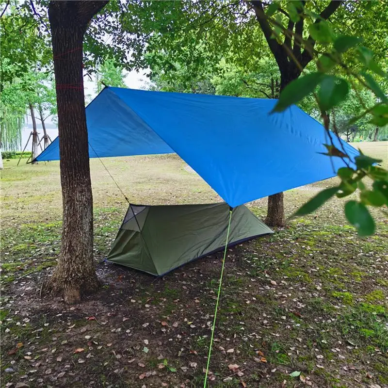 Imagem -03 - Barraca ao ar Livre Pessoa Ultraleve Camping Tent 210d Oxford Pano Waterproof Rodless Tent Portable Canopy 220x70x60cm