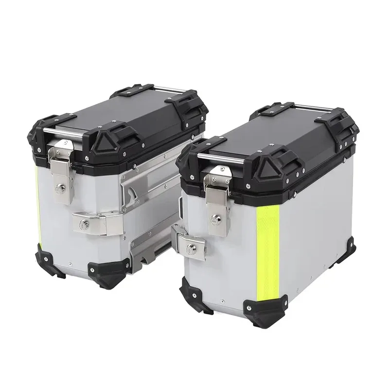 

Лидер продаж на заводе, боковая коробка для мотоцикла, 35 л, 38 л, алюминиевые седельные сумки для мотоцикла, большой боковой чехол для хранения ключей, седло с замком