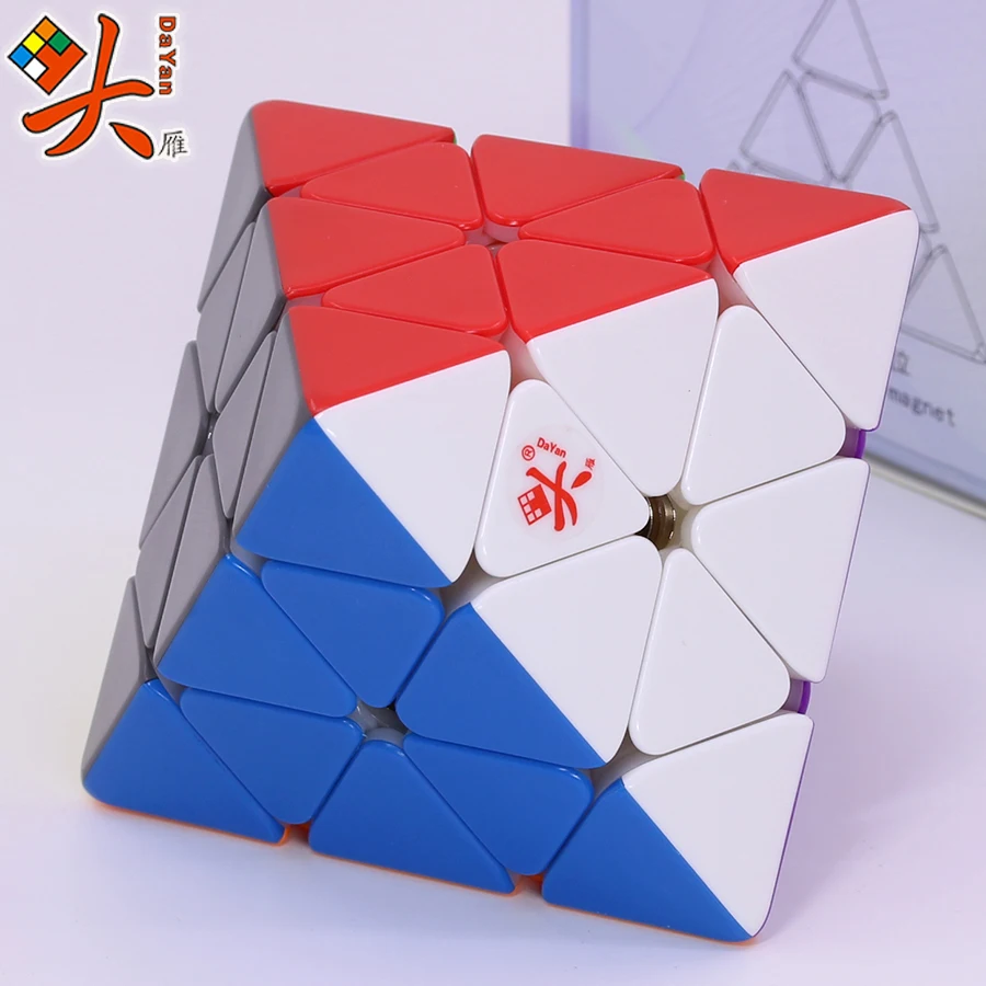 DaYan Face Turning Octahedron Magnetic Cube 8 Axis CoreMag FTO M 8 Surfaces Diamond Shape Magic Cubo 3x3 3 * 3 Puzzle bez naklejek