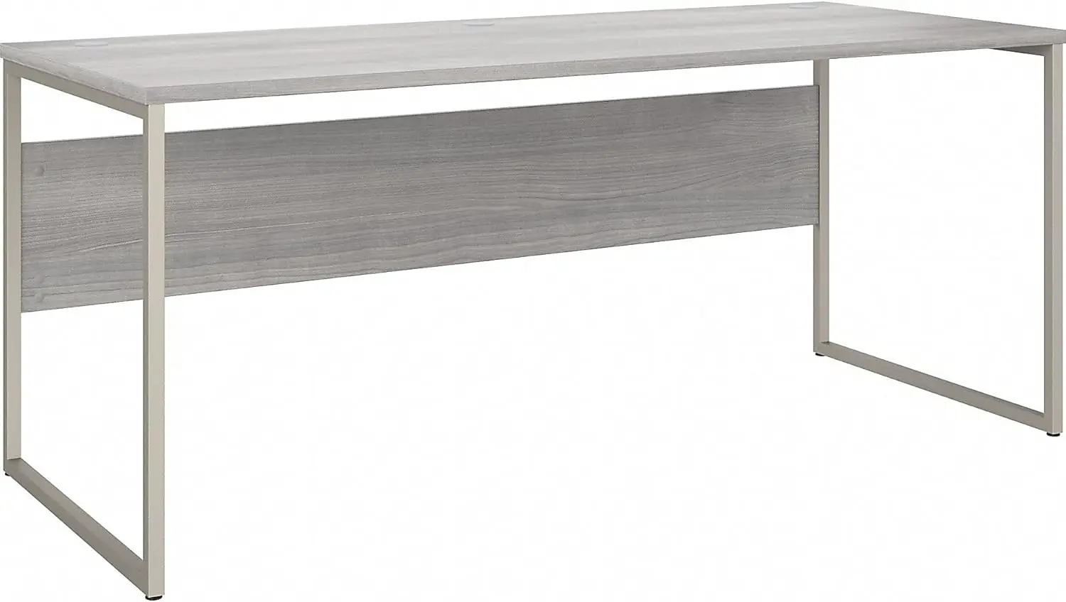 Hybrid 72W x 30D Computer Table Desk with Metal Legs in Platinum Gray