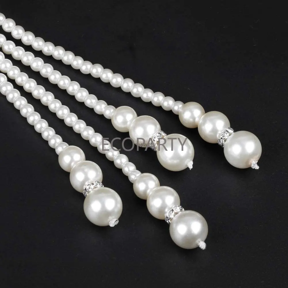 1920s Faux Pearls Necklace Vintage Costume Long Flapper Pearls Accessories White anime accessories 80s clothes ecoparty