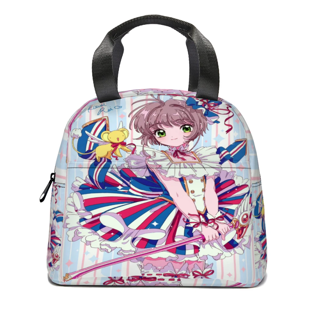 

Cardcaptor Sakura Insulated Lunch Bag for Women Resuable Cooler Thermal Food Lunch Box Work School Travel Picnic Tote