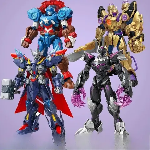 KEEPPLEY Marvel Super Star Edition Captain America Black Panther Building Blocks Toy Gift for Boys