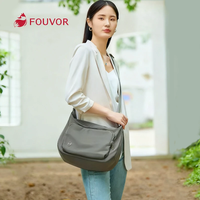 حقائب كتف نسائية من Fouvor خفيفة الوزن وبسيطة غير رسمية للمتسوقين 2025 مقصورات كبيرة حقائب كروس متعددة الأغراض 6105-03