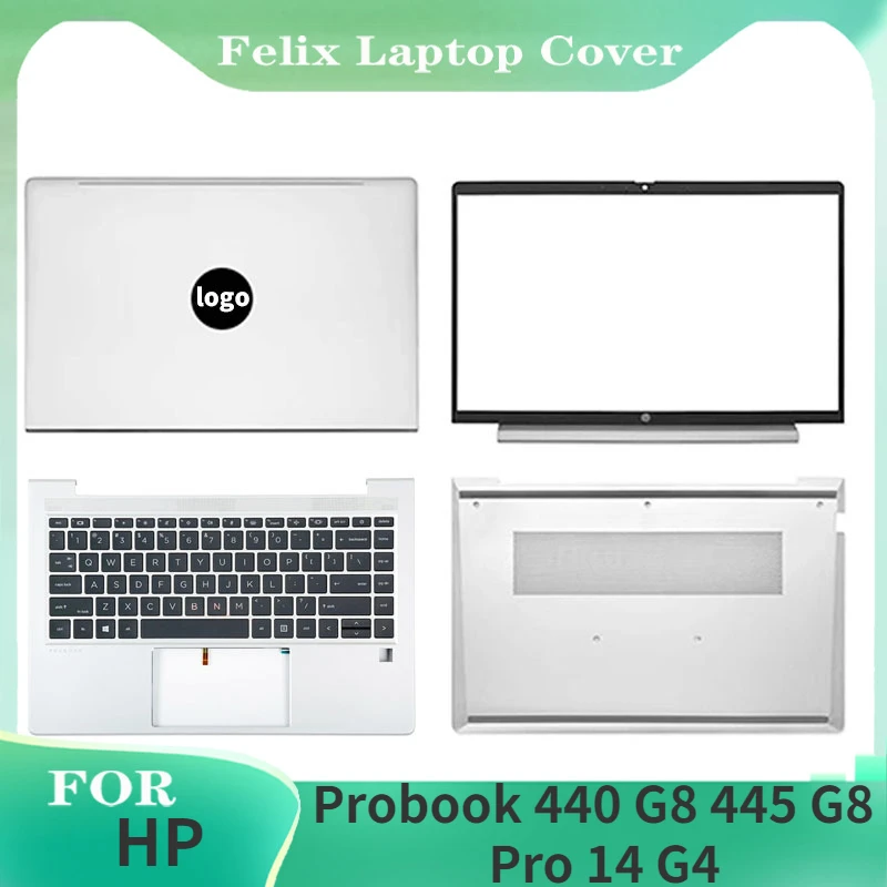 

NEW Laptop Case For HP Probook 440 G8 445 G8 Pro 14 G4 LCD Back Cover Front Bezel Palmrest Upper Keyboard Bottom Case Housing