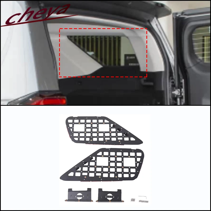 

Для Great Wall Tank 400 2023 + алюминиевый сплав, багажник автомобиля, боковое окно, многофункциональная стойка для хранения, органайзер, аксессуары для стойки для инструментов