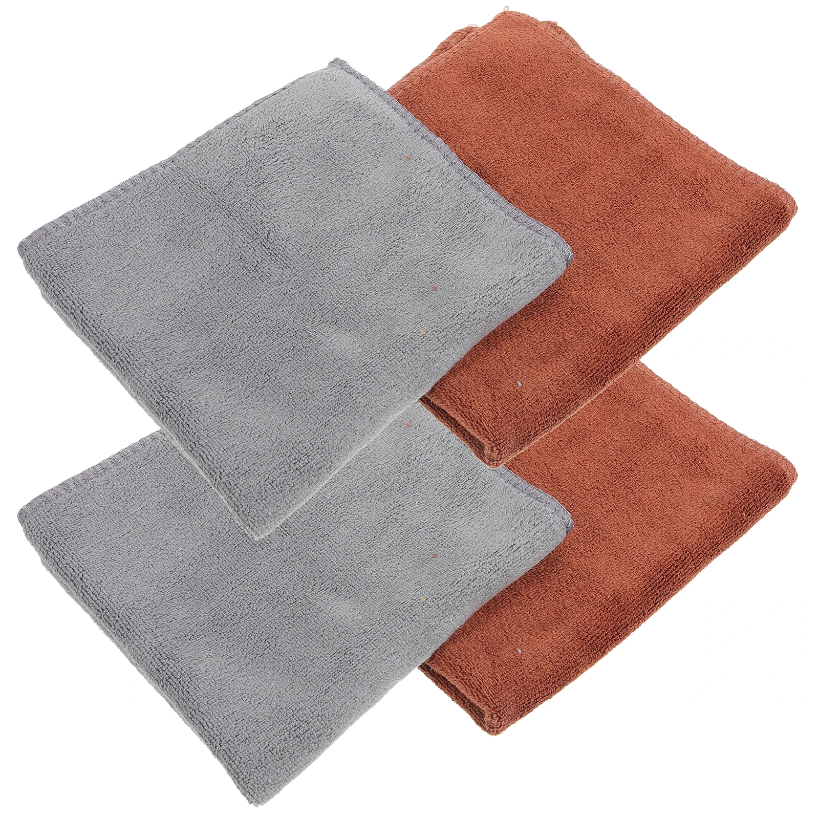 

4Pcs Cleaning Cloth Reusable Microfiber Towel Kitchen Countertop Coffee Machine Cleaning Cloth Wash Cloths Microfiber Towel