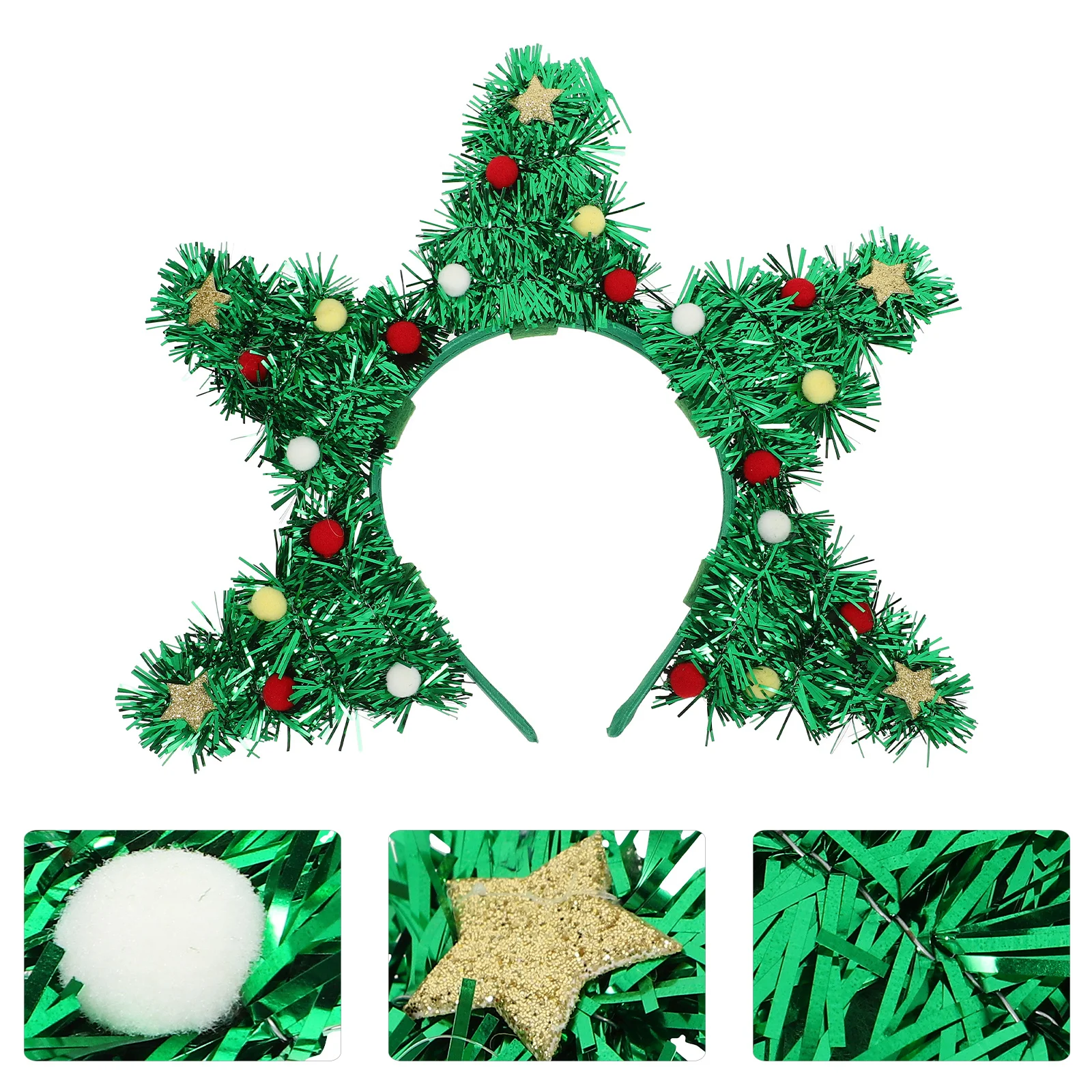 

Christmas Tree Headband Cute Xmas Party Hairband Role Play Hair Accessory Christmas Celebration Xmas Party Headdress