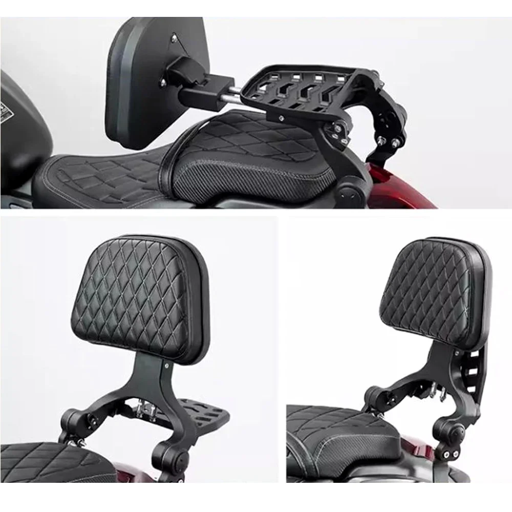 Folding Backrest Modification For ‌Haojue TR300 Plus Urban/Touring Edition Aluminum alloy foldable lumbar support tailstock