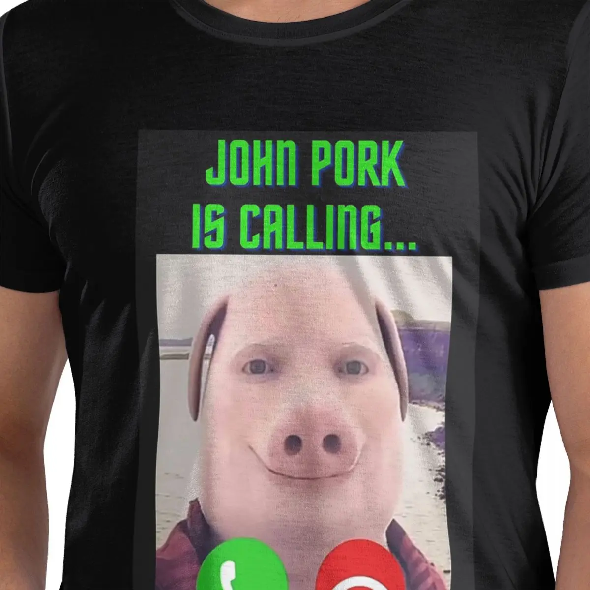 

John Pork Is Calling 100% Cotton T-Shirt Men's Fashion T Shirts Men Round Neck Short Sleeve S-6XL