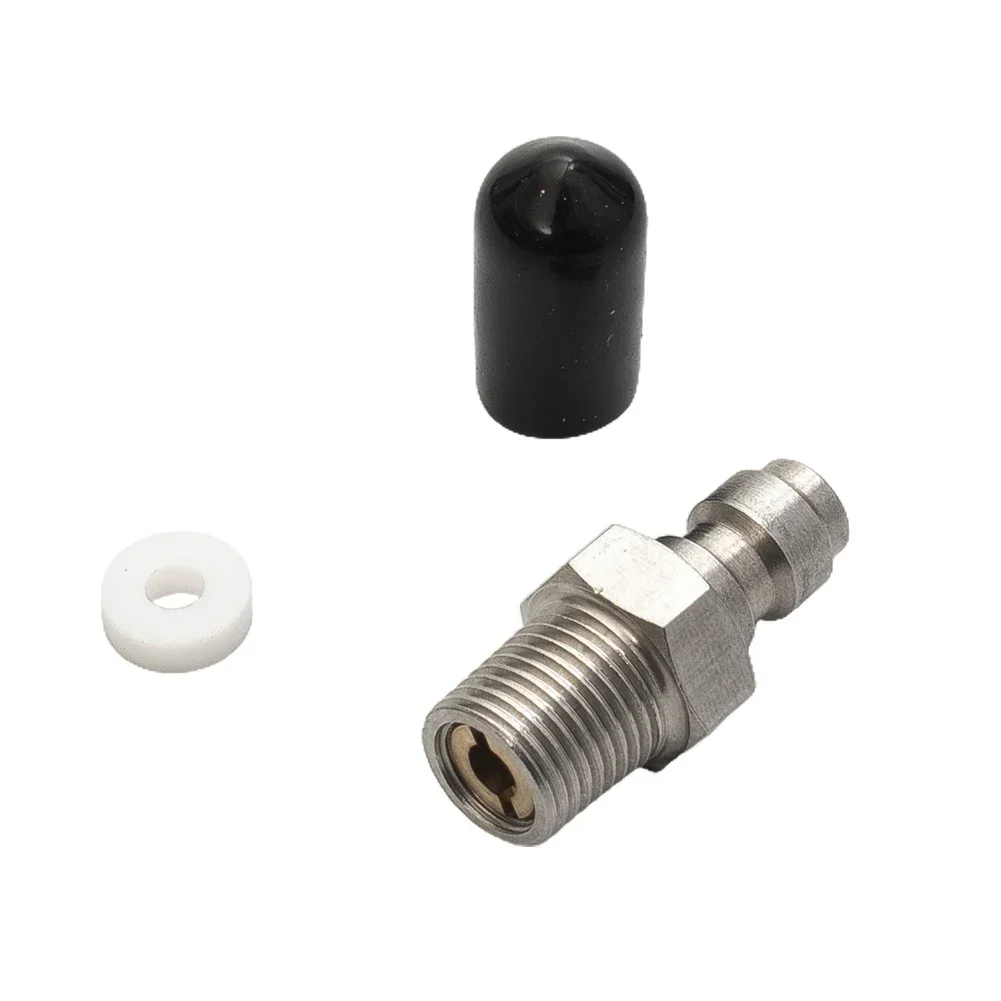 1pc 8mm Male Thread Quick-Connect Valve PCP Filling With Valve M10 1/8NPT 1/8BSPP Male Connector For High-Pressure Pumps-Tool