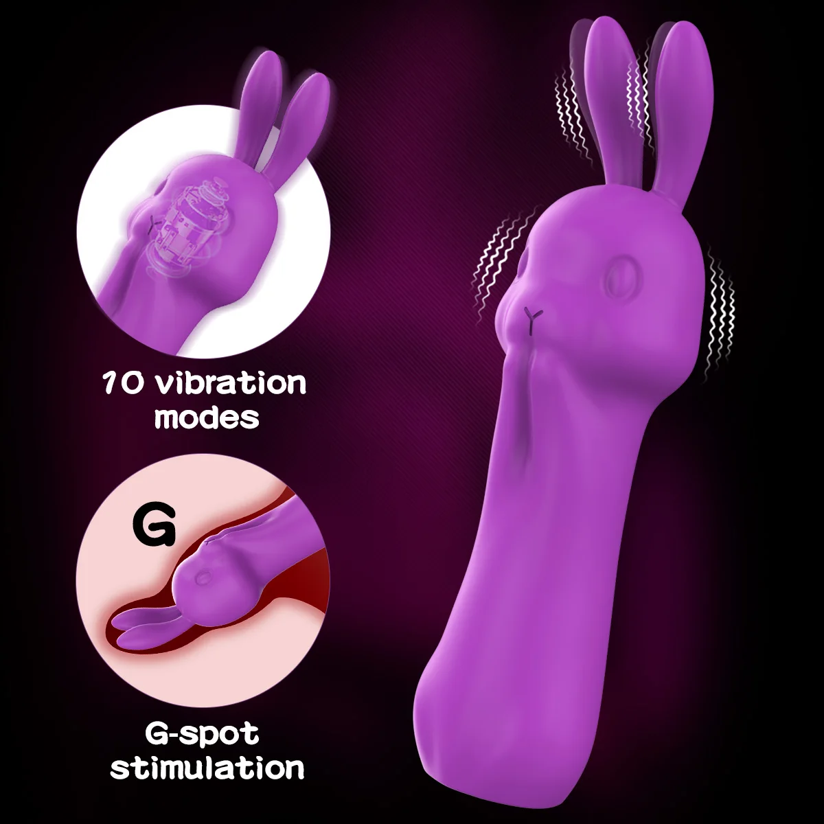 Rabbit Vibrator Vagina G-Spot Clitoris Stimulator For Adult Women Carrot Sex Toys Sucking Vibrator Suckers Vacuum Stimulator