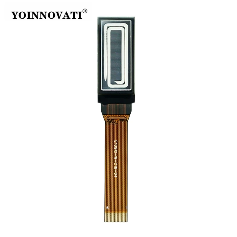 1.09 Inch Monochrome White OLED Bar Screen - 64x128 Pixel, SSD1312, Supports SPI I2C, 16-Pin Long Connector OLED Display Module