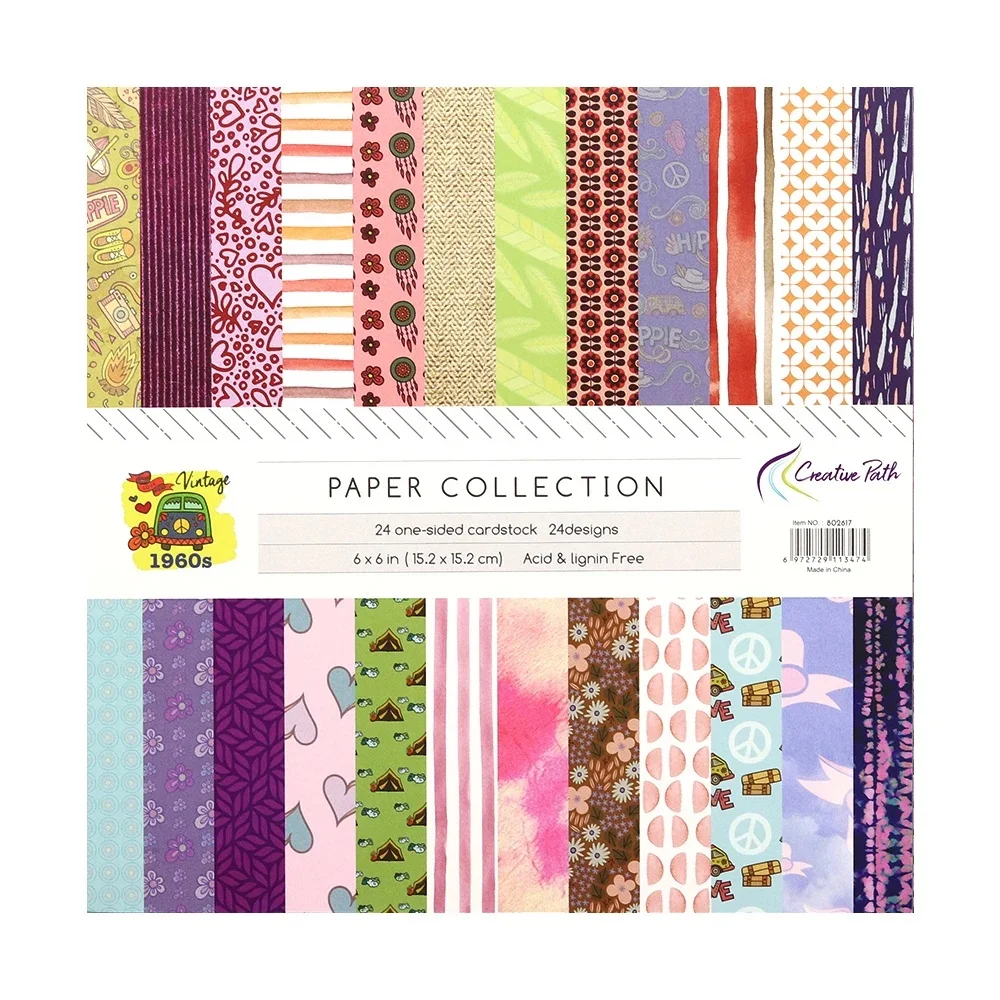 Creative Path 6-Zoll-Muster-Scrapbooking-Papierblock, dekoratives Journaling-Hintergrundpapier, doppelseitiges Origami-Papier für Bastelarbeiten – Detail 15