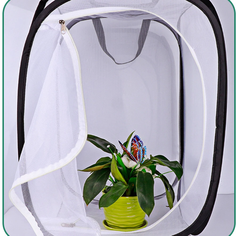 

Foldable 30X30Cm White For Kids Outdoor Exploration Dragonfly Habitat Insect Mesh Cage Portable Bug House Children Nature