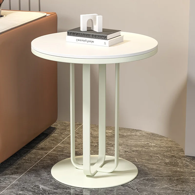 

Round Coffee Tables Portable Small Design Minimalist Luxury Modern Corner Table Living Room Mesa Centro Home Furniture MQ50CJ