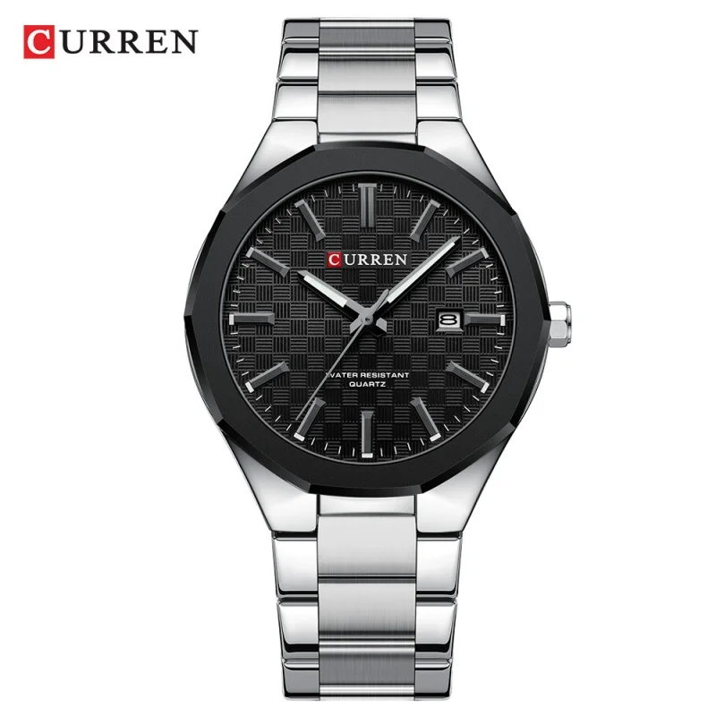CURREN 8477 Top Brand Business Exquisite Quartz Men's Watch Waterproof Steel Strip Calendar Leisure Watch Relógios Masculino
