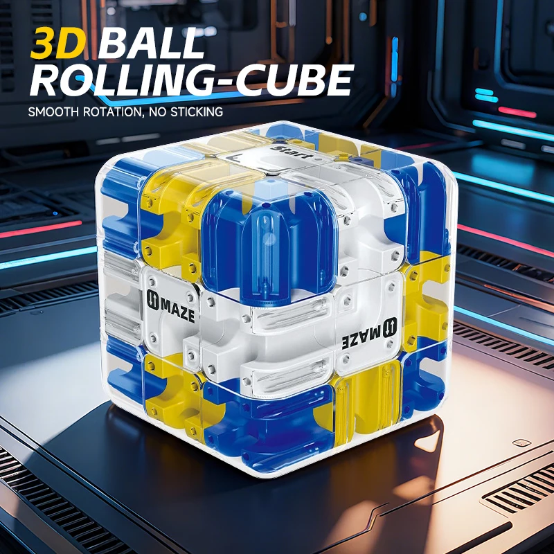 Hot 3D Maze Magic Cube Fidgeting Toys Kids Labyrinth Creative Puzzle Intelligence Cube Logical Thinking Educational Toys
