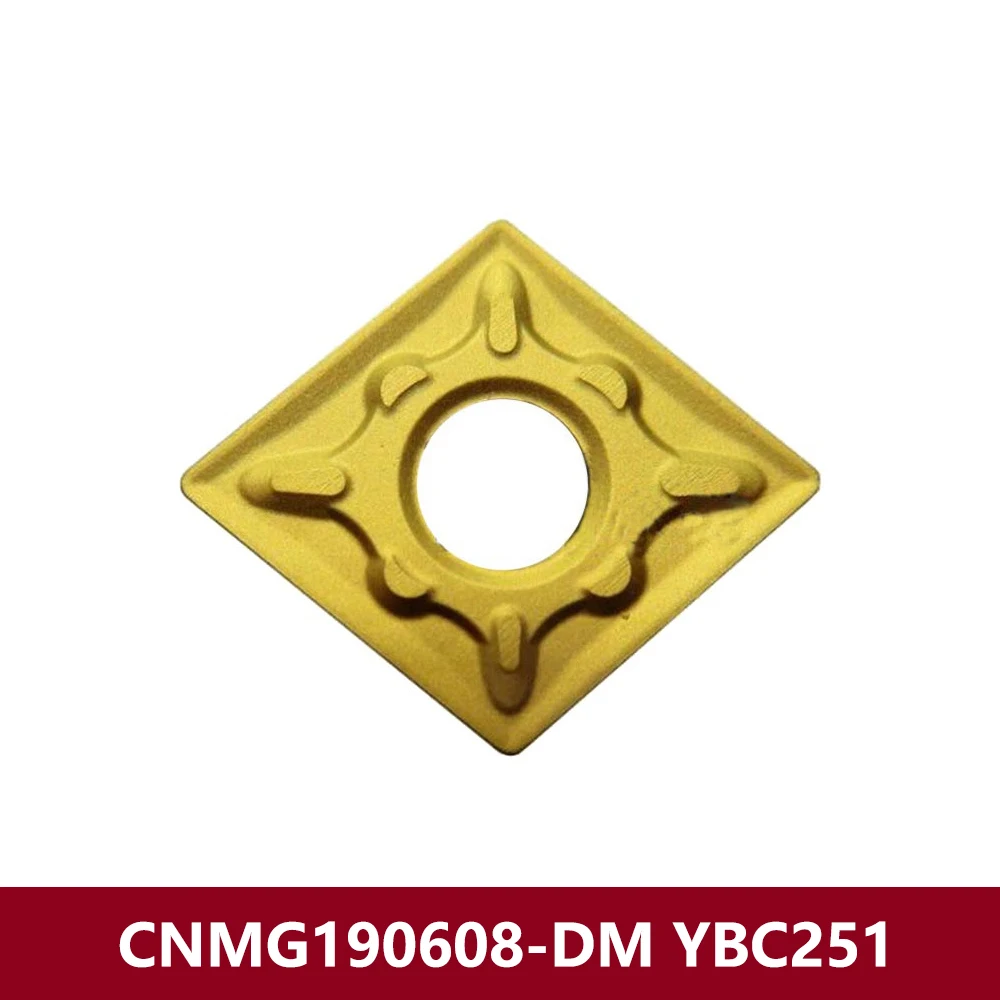 Original CNMG190608-DM YBC251 CNC Lathe Cutter CNMG190608 CNMG 190608 DM CNMG642-DM Carbide Inserts For Steel Tools CNMG1906