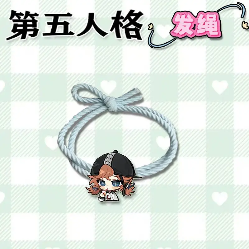 9 قطعة الهوية الخامس أنيمي إيما وودز ايسوب كارل حبل الشعر Kawaii عالية المرونة عقال الكرتون فتاة امرأة إكسسوارات الشعر هدايا