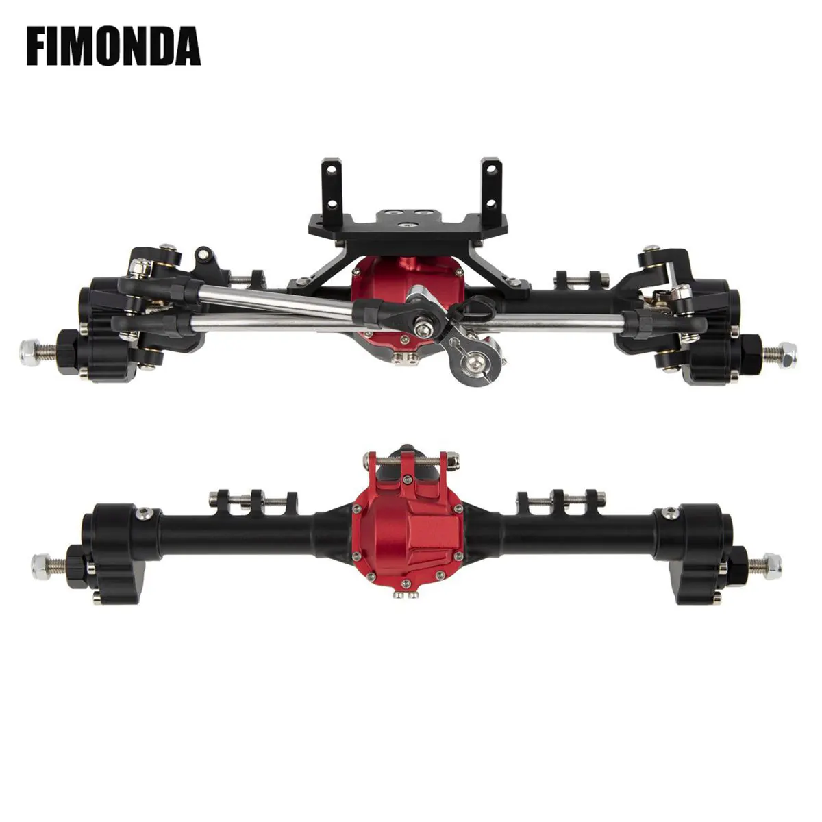 CNC Aluminum Front Rear Portal Axle for  1/10 RC Crawler Car Axial SCX10 II 90046 90047 RGT 86100 CC01 LCG Chassis Kit Upgrade