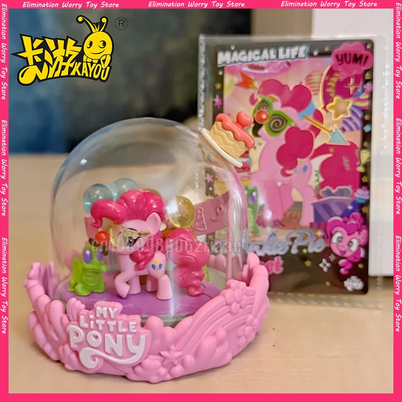 

Original KAYOU My Little Pony Mini Scene Vol.1 Magical Home Pinkie Pie Rainbow Dash Decoration Blind Box Rarity Toys Gifts