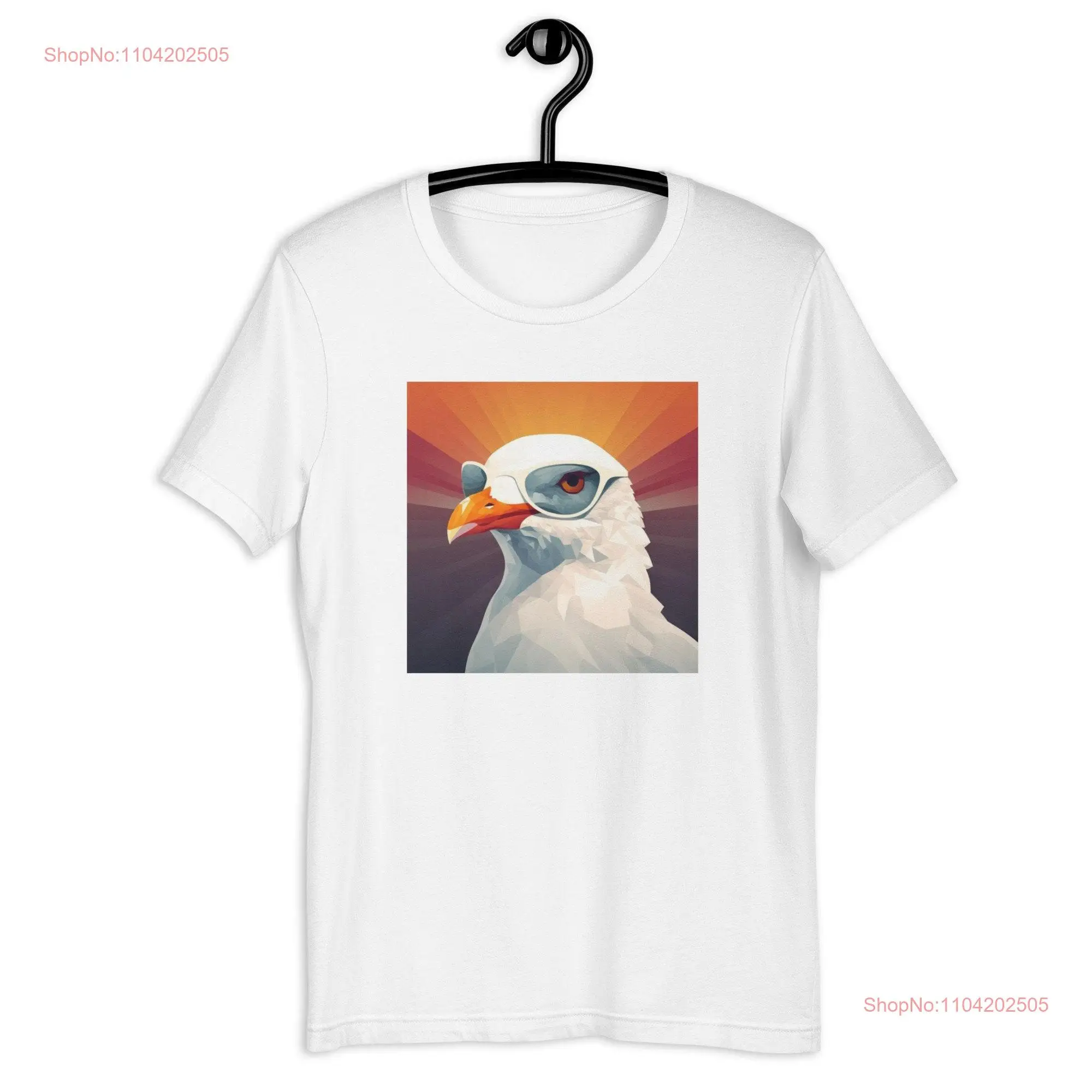 Sunny Soar Stylish Seagull with Sunglasses T Shirt for Beach Ready Vibes and Effortless Coastal Coolness