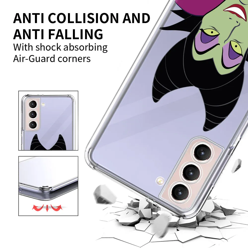 Disney villain queen Case for Samsung Galaxy S22 S23 S24 S10 Lite S20 Ultra S21 FE S10e S9 Plus Soft TPU Transparent Phone Cover