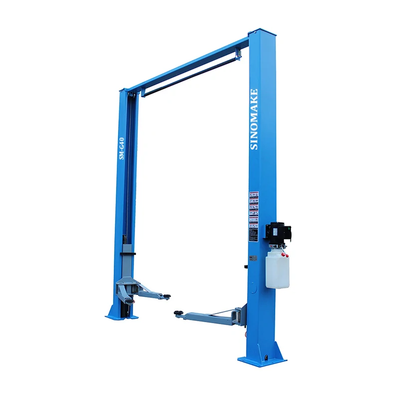 SM-G40 220V 2 post hydraulic gantry car lift equipment for auto repair equipment DDP to the client's door