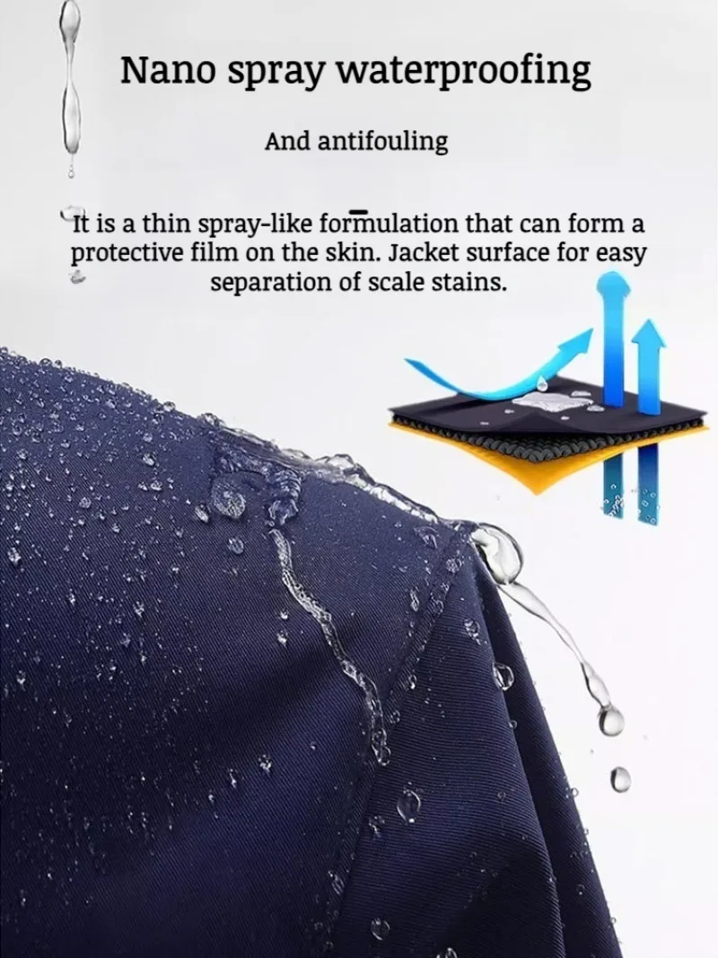 Nano waterproof spray clothing coating hydrophobic jacket antifouling and rainproof repair