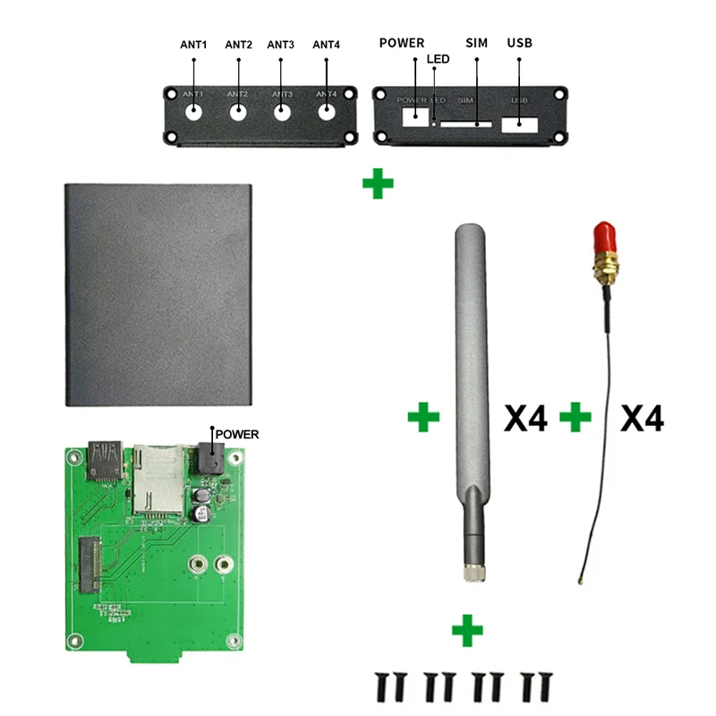 モデムモジュール5g,b,key,m.2からUSB 3.0,imcom,quectel,telte,sierra,ワイヤレスおよびfibocom用