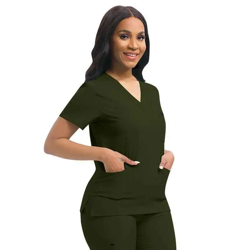 Abbigliamento chirurgico ospedaliero Uniformi mediche Donna Scrub Set Medici Infermieri Accessori Dental Cic Salone di bellezza Set di abbigliamento da lavoro