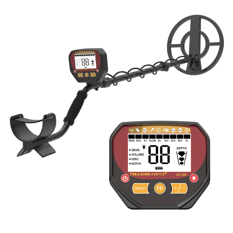 MAOTEWANG Adult Metal Detector LCD Display With Adjustable The Detector's Length Finding And Testing Metal Objects EGT-350