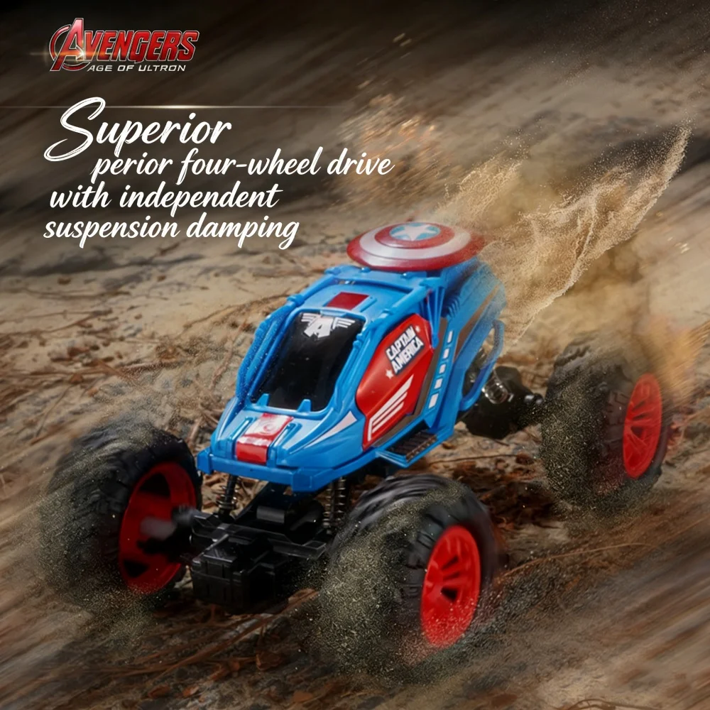 

Genuine Marvel Captain America Series Remote-Controlled Toys Car The Avengers Stunt Climbing Off-Road Toy Car Boy Christmas Gift