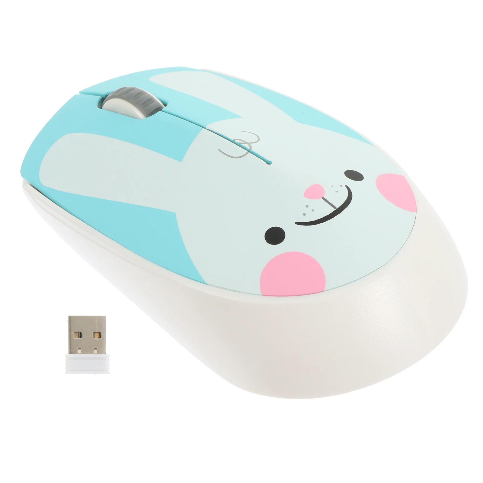 

Wireless Mouse Silent Optical Cordless Abs Mute Laptop Ergonomic Portable Lightweight Smooth Precise Stable Cartoon