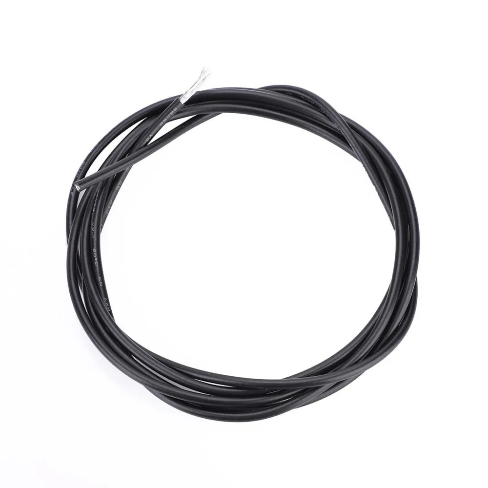 1M / 39.4in Length Guitar Hookup Wire Plastic+Metal Black Shielded Instrument Cable Electric Guitar Wiring Cable