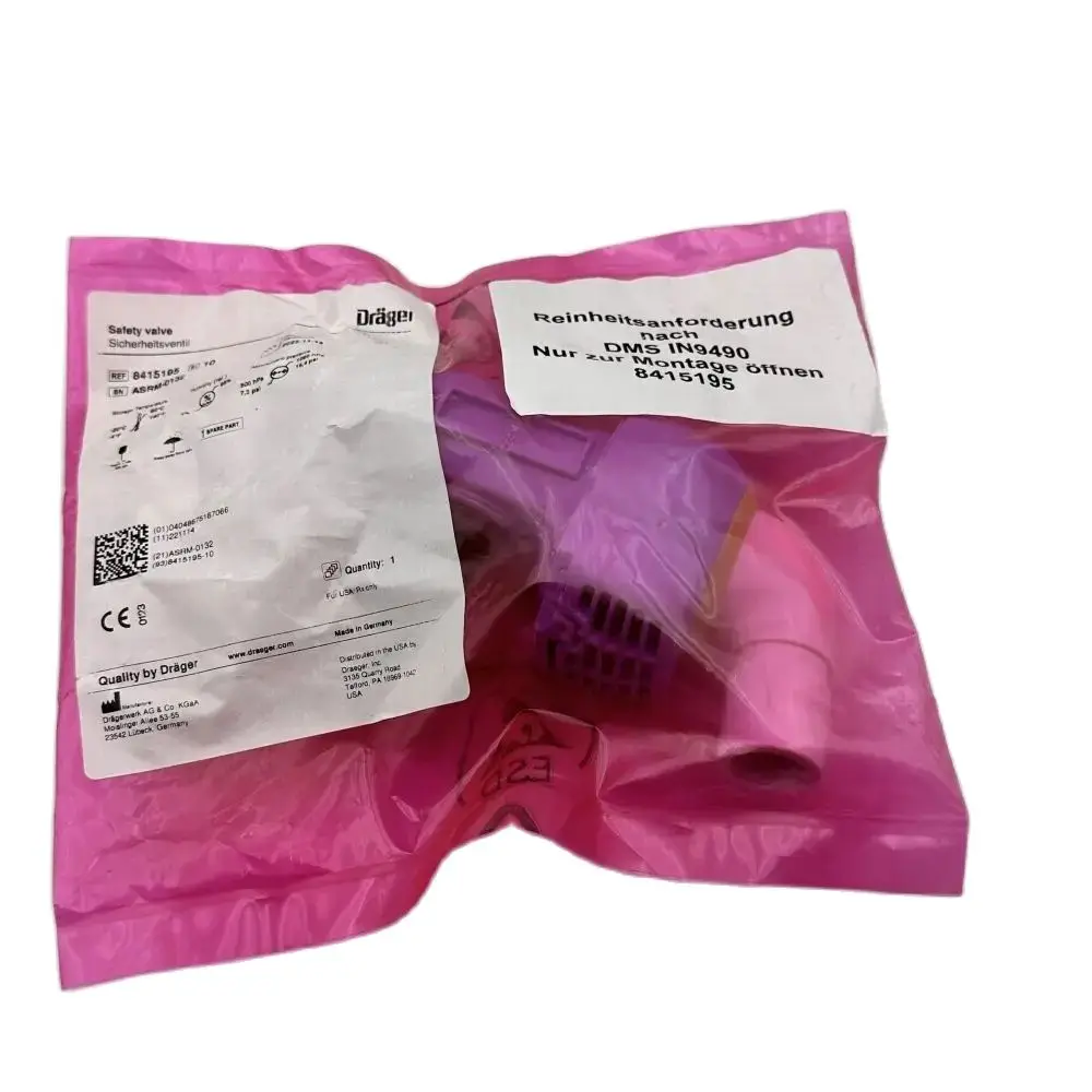 

OEM#: 8415195 SAFETY VALVE, INSPIRATORY by Draeger Inc.