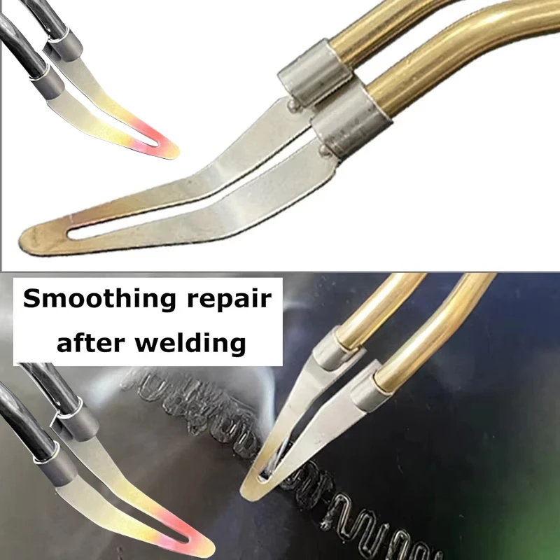 Flat Headed Plastic Welding Gun Accessories, Smoothing Device, Electric Soldering Iron, Car Bumper Repair Accessories Tools