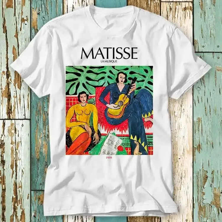 Matisse Painting Art La Musique Henri T Shirt Top Design Ladies Mens Retro Fashion Vintage S715