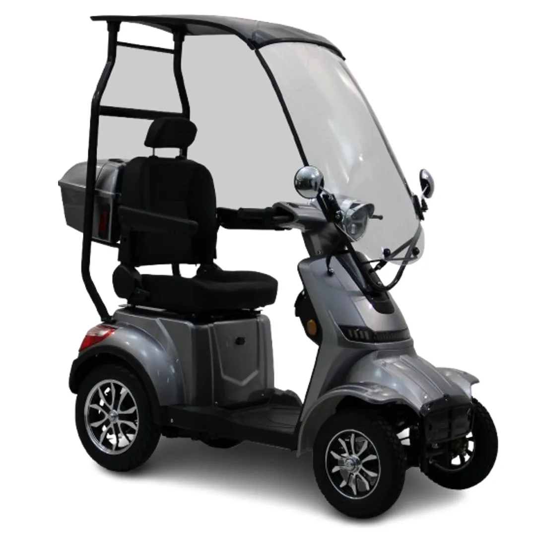 Modification Outdoor Hot-selling 4-Wheel Handicapped  Scooter Courtesy Car with Canopy Roof