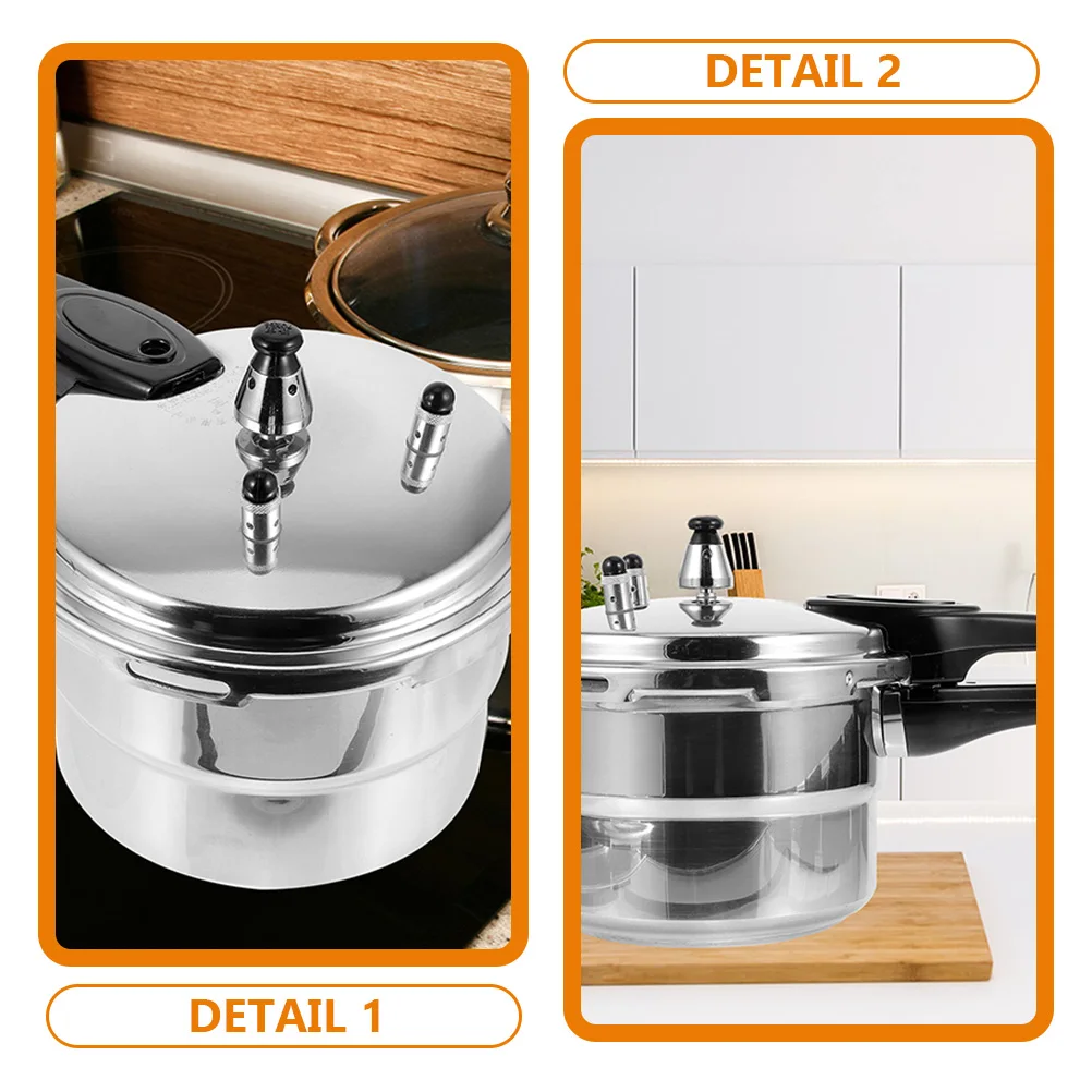 

Aluminum Alloy Pressure Cooker Kitchen Home Use Gas Stove Electric Stove Safe Thickened Body Ergonomic Handle Multi Use