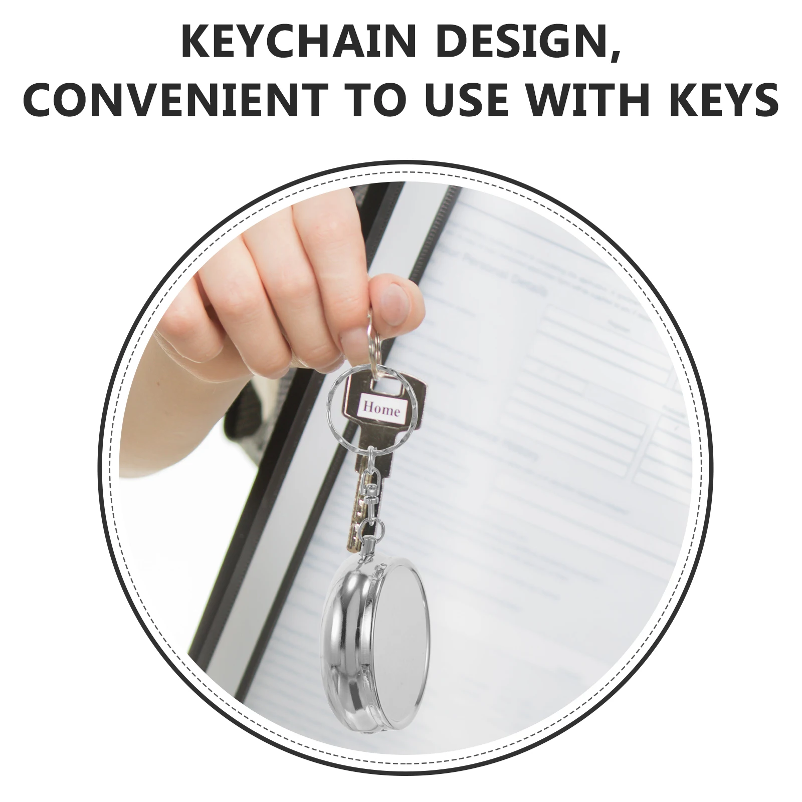 

Portable Metal Mini Ashtray Keychain Stainless Steel Pocket Size Storage Case Travel Key Ring Gifts for Smokers