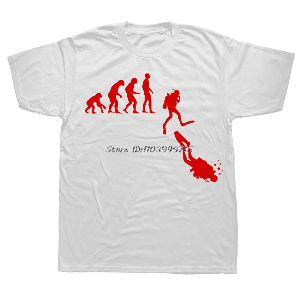 Evolution Scuba Diving Normal People Black T-Shirt Fashion Dive Instructor T Shirt Men Print Awesome SpearFishing Tops Tshirt